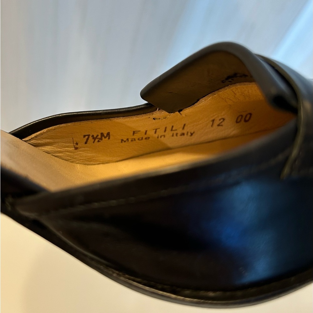 NEW, BALLY Sleek Black Leather High Heels Women’s Size US 7,5 EU 38 - Picture 7 of 7